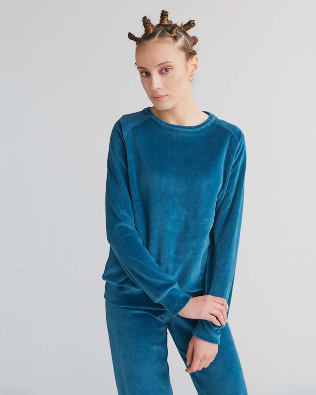 Nicky women's sweater in organic cotton chenille