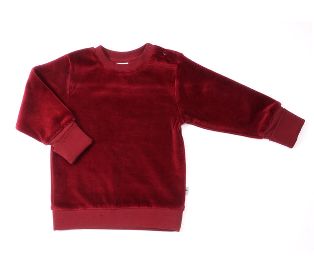 Nicky sweater for children in organic cotton chenille