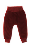 Cord trousers for children in organic cotton velvet