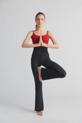 Pantaloni da donna Flare Comfort per yoga e sport in micromodal