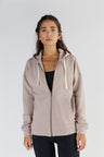 Women's hooded sweatshirt in Organic Cotton and Tencel™