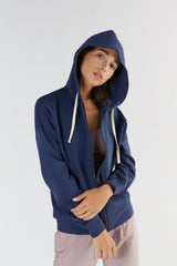 Women's Organic Cotton and Tencel™ Hooded Fleece Jacket