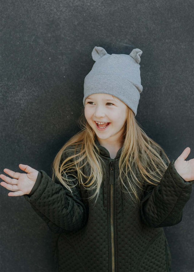 TEDDY hat with ears for children in organic cotton