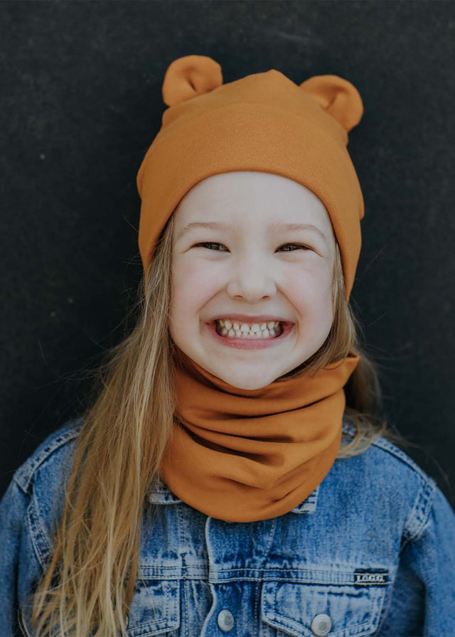 TEDDY hat with ears for children in organic cotton