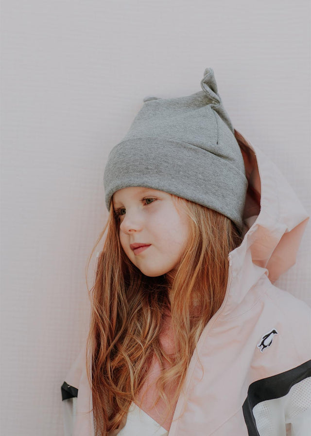 TEDDY hat with ears for children in organic cotton