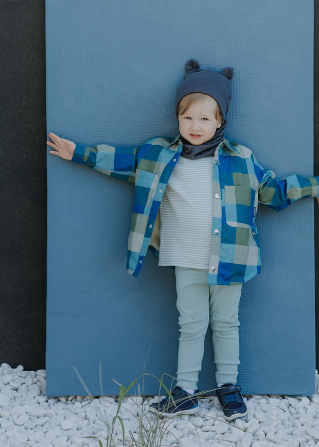 Cappello con orecchie TEDDY per bambini in cotone biologico