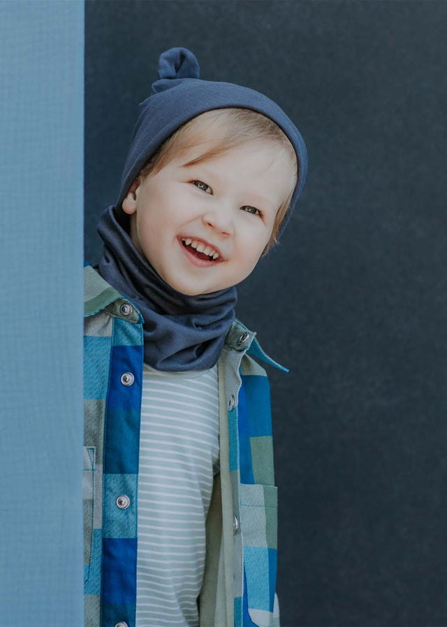 TEDDY hat with ears for children in organic cotton