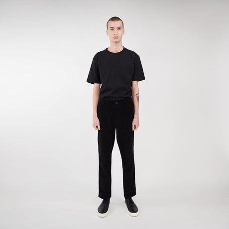 Corduroy men's trousers in pure organic cotton velvet