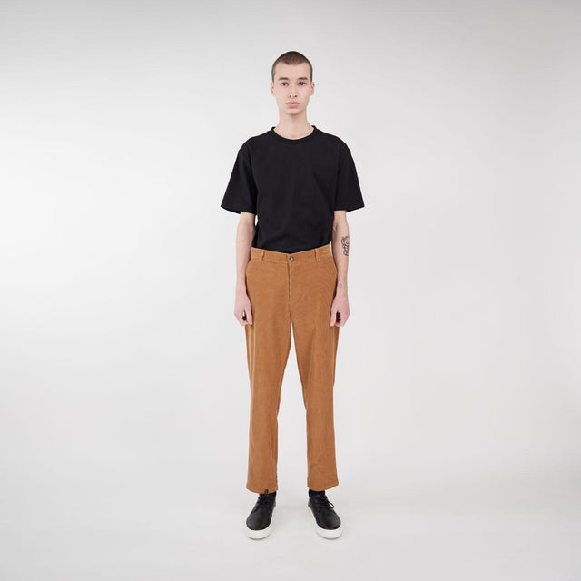 Corduroy men's trousers in pure organic cotton velvet