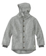 Children's jacket in pure organic boiled wool