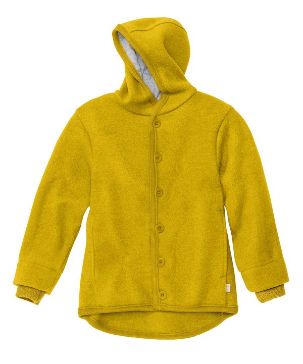 Children's jacket in pure organic boiled wool