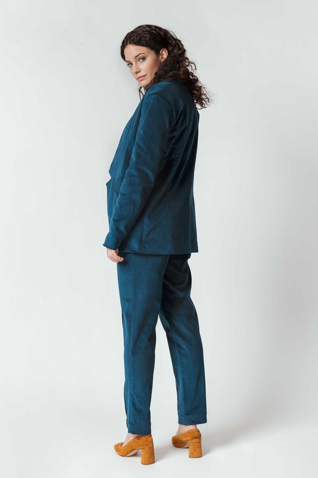 ALAI women's blazer in organic cotton velvet