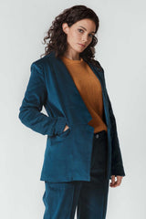 ALAI Women's Blazer Jacket in Organic Cotton Velvet