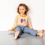 Dea trousers for girls in organic cotton