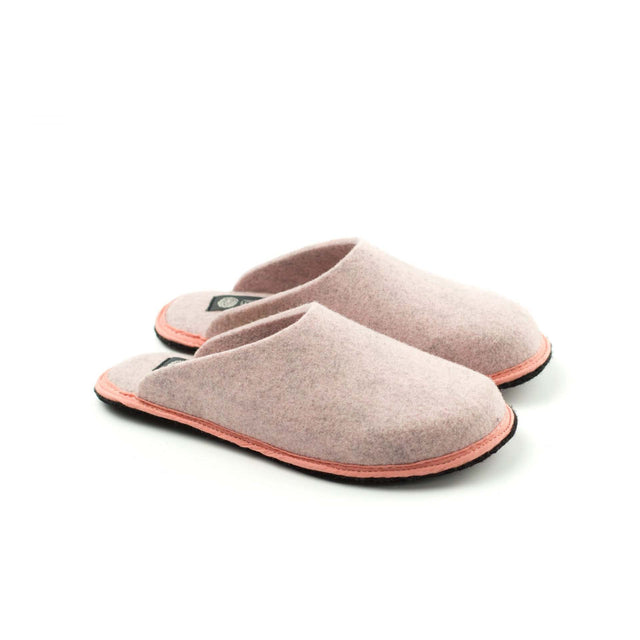 LIGHT PINK Holi slippers in wool felt