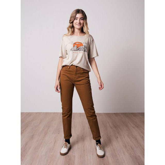 Moms Women's Jeans in Ocher Organic Cotton