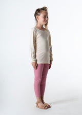 Altramoda long-sleeved sweater for children in wool, organic cotton and silk