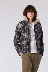 EVER Ikat indigo Unisex jacket in organic cotton