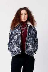 EVER Ikat indigo Unisex jacket in organic cotton