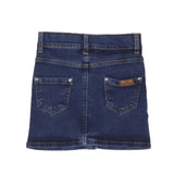 Denim mini skirt for girls in organic cotton