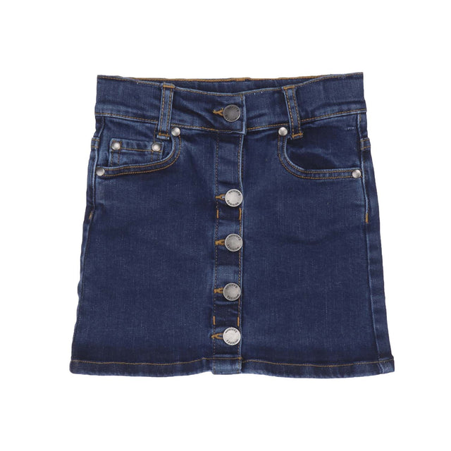 Denim mini skirt for girls in organic cotton