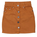 Denim mini skirt for girls in organic cotton