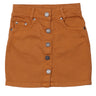 Denim mini skirt for girls in organic cotton