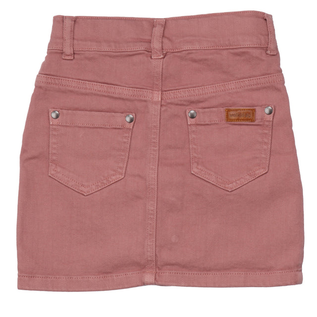 Denim mini skirt for girls in organic cotton