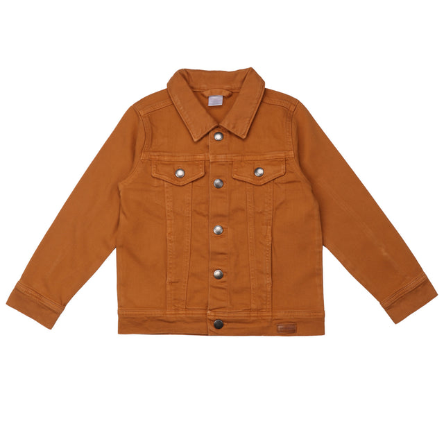 Ocher Denim Jacket for children in Organic Cotton