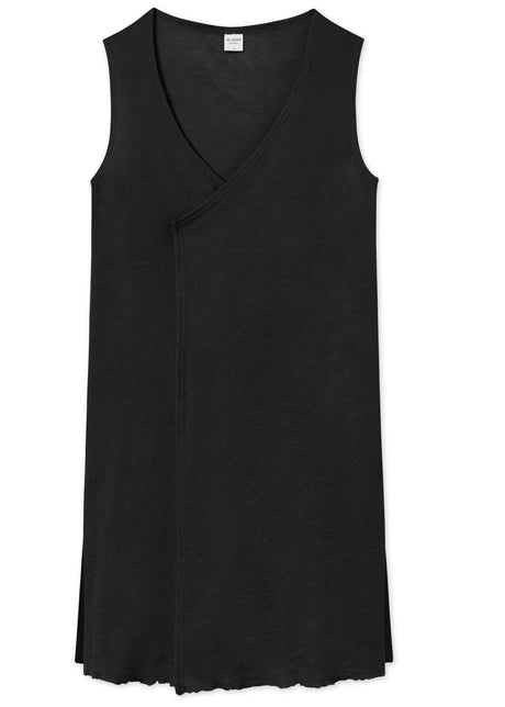 Gilet lungo da donna in pura lana merinos