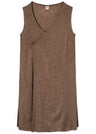 Long vest for women in pure merino wool