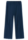 BLUSBAR wide trousers for women in pure merino wool