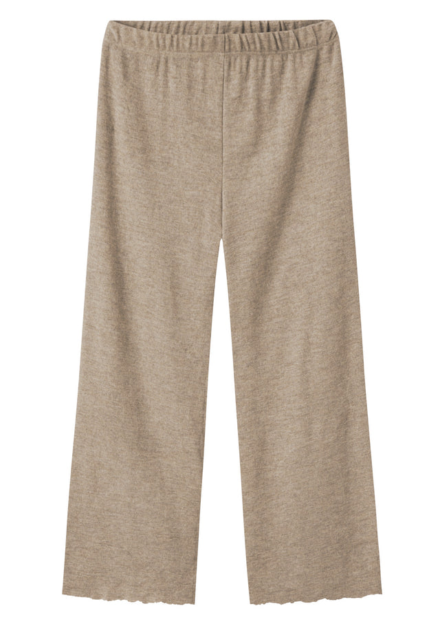 BLUSBAR wide trousers for women in pure merino wool