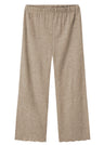 BLUSBAR wide trousers for women in pure merino wool