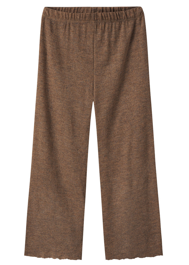 BLUSBAR wide trousers for women in pure merino wool