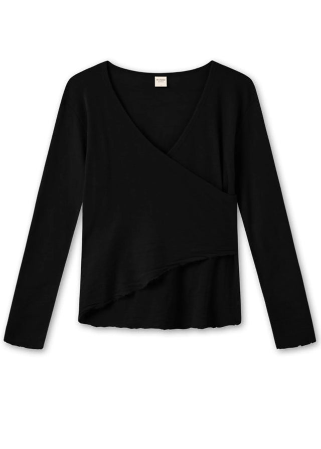 BLUSBAR ASYMMETRICAL women's sweater in pure merino wool