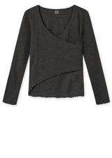 BLUSBAR ASYMMETRICAL women's sweater in pure merino wool