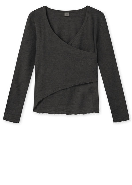 Maglia BLUSBAR ASYMMETRICAL da donna in pura lana merinos