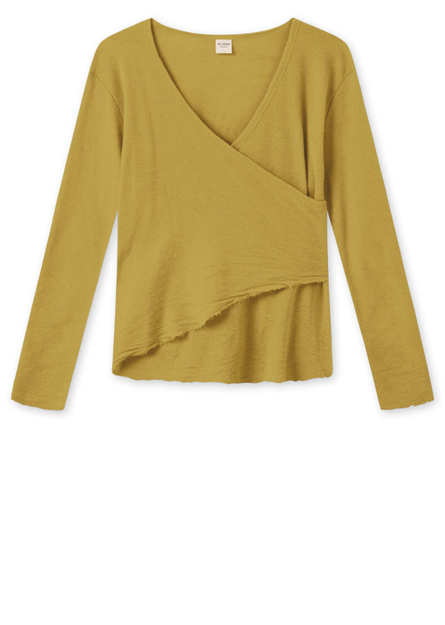 BLUSBAR ASYMMETRICAL women's sweater in pure merino wool