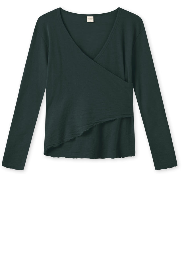 BLUSBAR ASYMMETRICAL women's sweater in pure merino wool