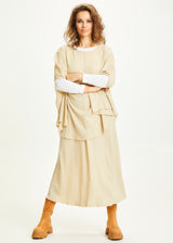 BLUSBAR long skirt for women in pure merino wool