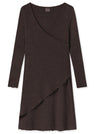 BLUSBAR ASYMMETRICAL women's dress in pure merino wool