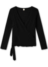 BLUSBAR wrap-around cardigan for women in pure merino wool