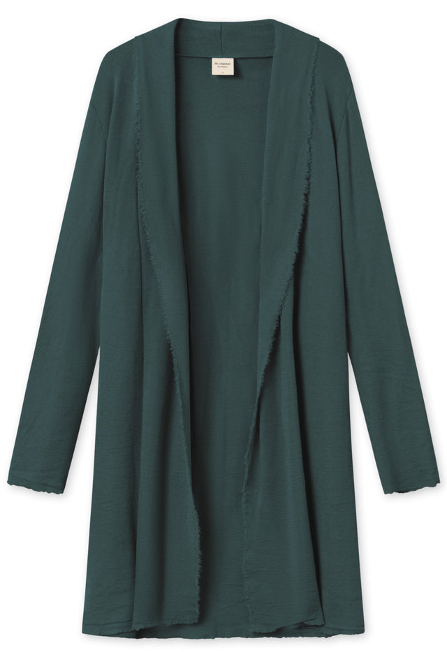 Long BLUSBAR cardigan for women in pure merino wool