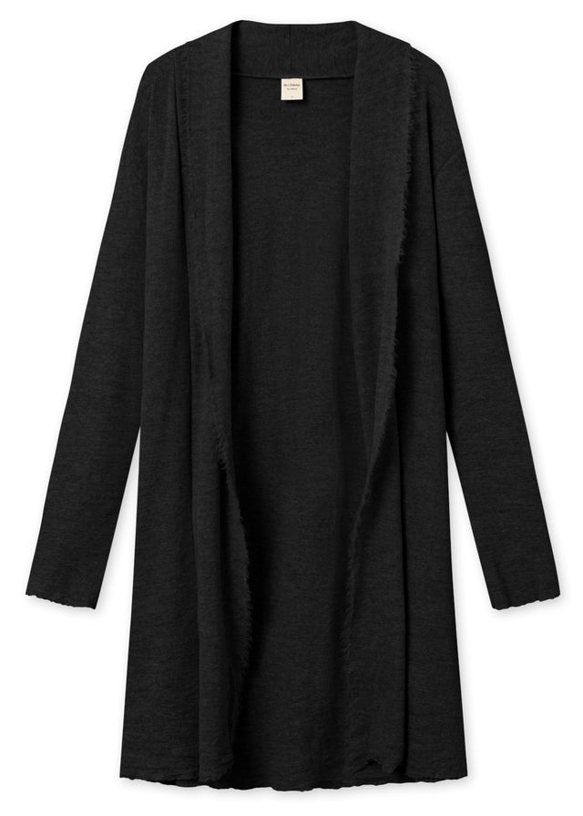 Long BLUSBAR cardigan for women in pure merino wool