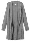 Long BLUSBAR cardigan for women in pure merino wool