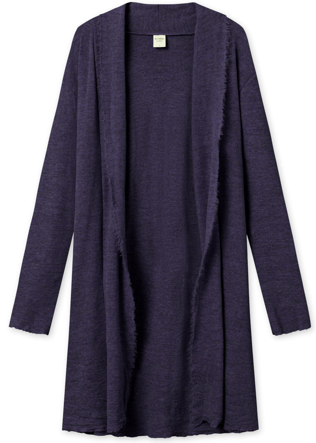 Long BLUSBAR cardigan for women in pure merino wool