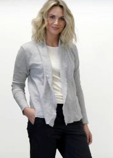 Short BLUSBAR cardigan for women in pure merino wool