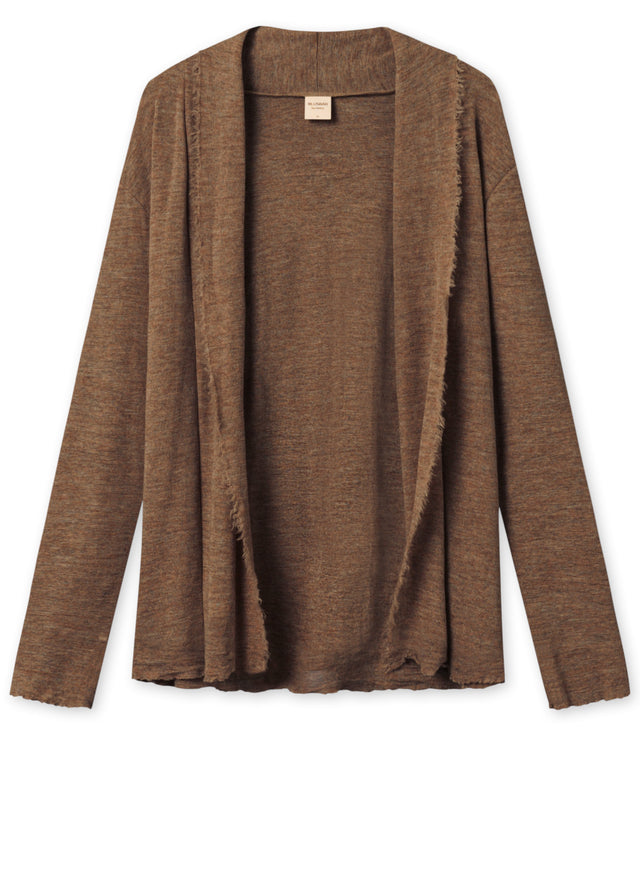 Short BLUSBAR cardigan for women in pure merino wool