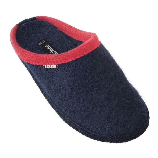 Blue-Red pure boiled wool slippers